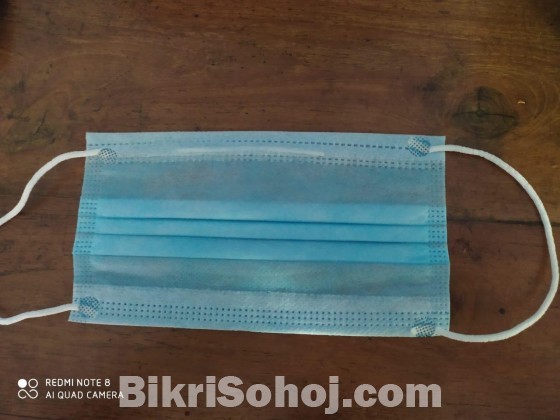 Surgical Disposable Three-layer Non-woven Mask with Nose bar